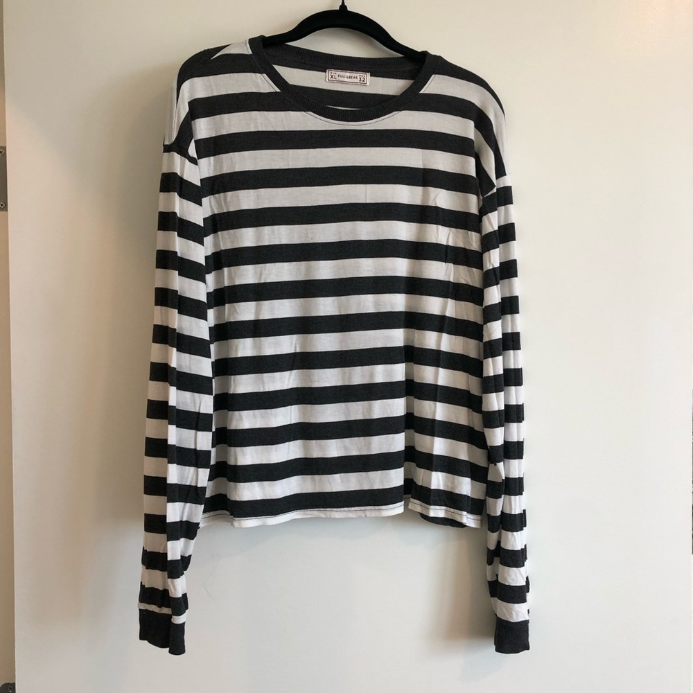 pull&Bear Long Sleeve Stripes.